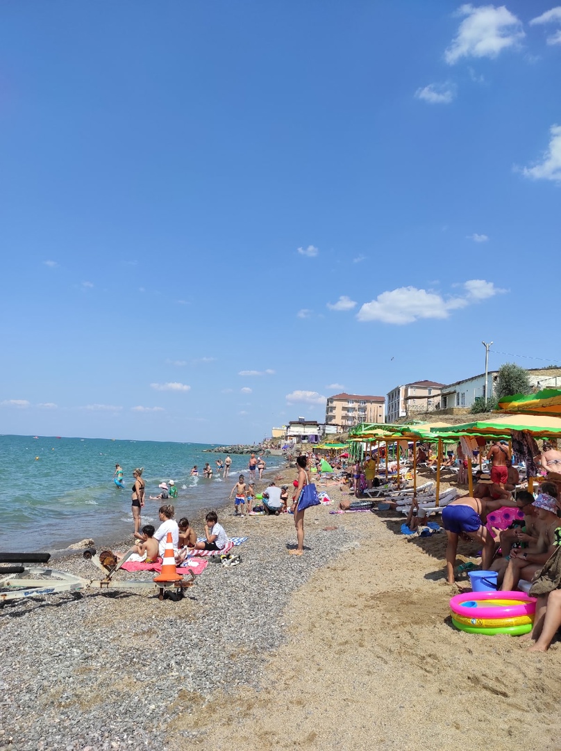 Пляж в Николаевке в Крыму фото